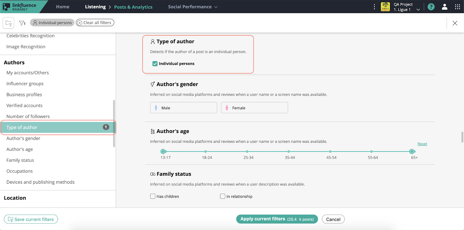 New-AI-filter-Type-of-author