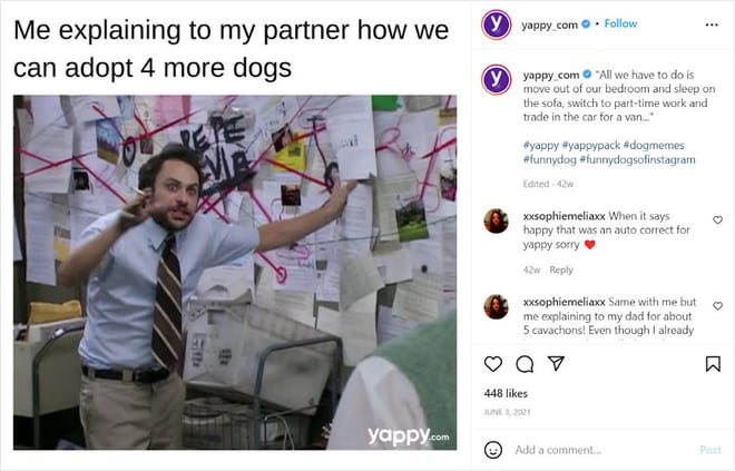 Yappy Social Post Example